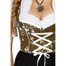 Load image into Gallery viewer, 3-piece dirndl costume with exciting floral embroidery