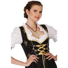 Load image into Gallery viewer, 3-piece, black costume combination with balcony detail