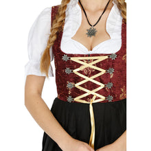 Load image into Gallery viewer, 3-piece Dirndl red with elaborate embroidery