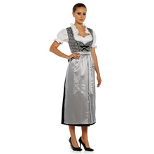 Load image into Gallery viewer, Shimmering 3 pcs. Paisleydirndl with apron and blouse
