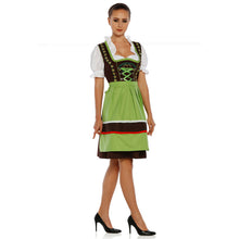 Load image into Gallery viewer, Apartes 3-piece balcony dirndl with apron and blouse