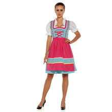 Load image into Gallery viewer, Nice 3pcs. dirndl with apron and blouse