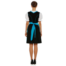 Load image into Gallery viewer, 3tlg. Dirndl Black Light blue with blouse and apron