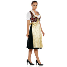 Load image into Gallery viewer, Velvety 3-piece Dirndl with apron and blouse