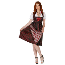 Load image into Gallery viewer, Elegant Dirndl 3-piece with red apron