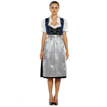 Load image into Gallery viewer, Velvety 3-piece Dirndl with apron and blouse
