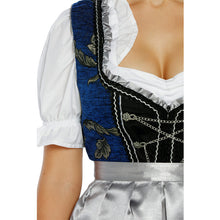 Load image into Gallery viewer, Velvety 3-piece Dirndl with apron and blouse