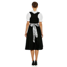 Load image into Gallery viewer, Modern 3pcs. Dirndl with silver apron and blouse