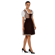 Load image into Gallery viewer, Nice 3pcs. Mokkadirndl with apron and blouse