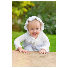Load image into Gallery viewer, CREAM KNITTED "LOLA" PRAM COAT & BONNET SET