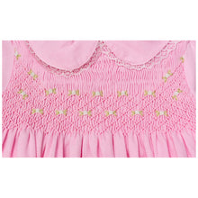 Load image into Gallery viewer, " BELLA ROSA" HAND SMOCKED THREE PIECE DRESS SET