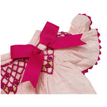 Load image into Gallery viewer, BABY GIRLS " ERICA " HAND-SMOCKED ROMPER.LIMITED
