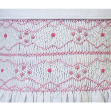 Load image into Gallery viewer, TRADITIONAL WHITE HAND-SMOCKED "GOLDIE" EMBROIDERED DRESS.CLEARANCE!!!
