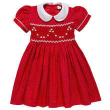 Load image into Gallery viewer, " CAMILLE " HAND-SMOCKED DRESS. EXCLUSIVE FROM MADAGASCAR.
