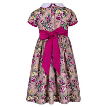 Load image into Gallery viewer, " SUMMER BEAUTY" FLORAL HAND-SMOCKED DRESS. LIMITED.
