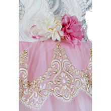 Load image into Gallery viewer, BABY GIRL BROCADE " POMPADOUR " PINK OCCASION DRESS
