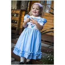 Load image into Gallery viewer, CLASSIC HAND-SMOCKED " CINDERELLA" HAND-EMBROIDERED DRESS. LIMITED!
