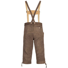 Load image into Gallery viewer, Men's traditional trousers made of fine cowhide leather, tobacco brown
