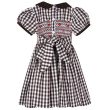 Load image into Gallery viewer, " TALLULAH " FRONT @ BACK HAND-SMOCKED CHECK DRESS. LIMITED
