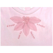 Load image into Gallery viewer, "PALACE ROSE" PINK VELOUR LONG SLEEVED EMBROIDERED FULLY LINED DRESS
