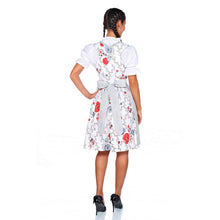 Load image into Gallery viewer, 3 pcs. Flowery dirndl with blouse and apron
