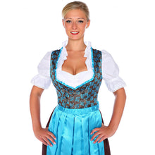 Load image into Gallery viewer, Noble 3 pcs. Paisley dirndl with apron and blouse
