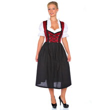 Load image into Gallery viewer, Romantic 3 pieces Dirndl with apron and blouse
