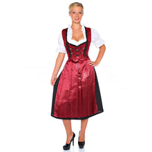 Load image into Gallery viewer, Romantic 3 pieces Dirndl with apron and blouse
