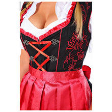 Load image into Gallery viewer, High contrast 3 pcs. Dirndl with apron and blouse
