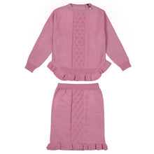 Load image into Gallery viewer, CABLE KNIT "ENGLISH MISS" TOP &amp; SKIRT OUTFIT
