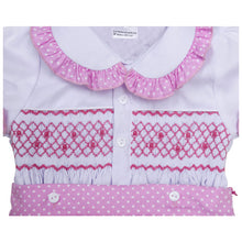 Load image into Gallery viewer, " MARGARETA" HAND SMOCKED SKIRT &amp; BLOUSE OUTFIT. LIMITED
