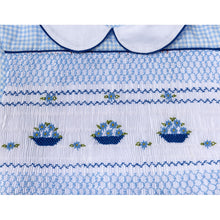 Load image into Gallery viewer, " LOBELIA" HAND-SMOCKED CLASSIC HAND-EMBROIDERED DRESS.LIMITED!
