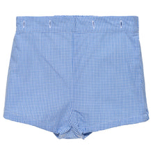 Load image into Gallery viewer, BABY BOYS "ROMEO" BLUE HAND SMOCKED BUSTER SUIT. LIMITED.
