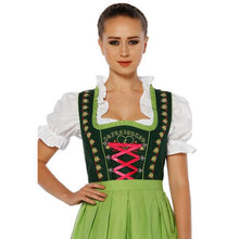 Load image into Gallery viewer, Traditional 3-piece Dirndl with apron and blouse
