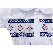 Load image into Gallery viewer, " HAROLD " TRADITIONAL HAND-SMOCKED BUSTER SUIT. LIMITED

