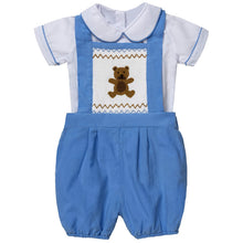 Load image into Gallery viewer, "BOOTSY" SHIRT &amp; DUNGAREES HAND-SMOCKED OUTFIT. LIMITED
