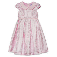 Load image into Gallery viewer, PINK SHIMMER SATIN SPOTTED OLDER GIRL DRESS

