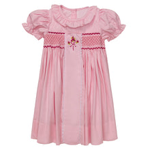 Load image into Gallery viewer, " ROSE ABSOLUE" TRADITIONAL HAND-SMOCKED COTTON DRESS. LIMITED.
