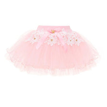 Load image into Gallery viewer, GIRLS PINK TULLE NET LACE EMBELLISHED TUTU SKIRT - NEW ARRIVAL
