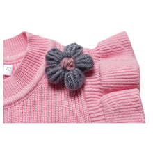 Load image into Gallery viewer, " TERESA " PINK COTTON RIBBING KNITTED SLIPOVER
