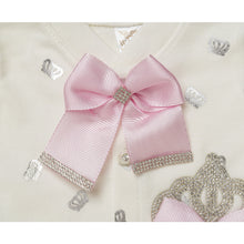 Load image into Gallery viewer, BABY GIRLS " ESTEE " CHARMING IVORY SPARKLING SET. HAND-MADE.
