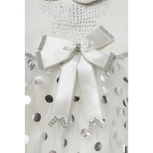 Load image into Gallery viewer, BABY GIRLS " ROMINA " IVORY &amp; SILVER SHIMMERING DRESS
