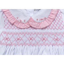 Load image into Gallery viewer, " VALENTINA " BABY GIRLS PINK 2 PIECE HAND-SMOCKED SET.LIMITED
