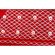 Load image into Gallery viewer, " VICTORIA " RED HAND-SMOCKED COTTON DRESS.LIMITED. END OF STOCK
