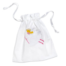 Load image into Gallery viewer, WHITE COTTON "ANGELICA" EMBROIDERED NIGHTDRESS &amp; MATCHING GIFT BAG
