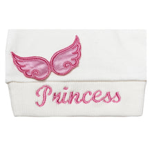 Load image into Gallery viewer, BABY GIRLS " ANGEL WINGS " BABYGROW, HAT, MITTENS &amp; SHOES GIFT SET. HANDMADE. LIMITED
