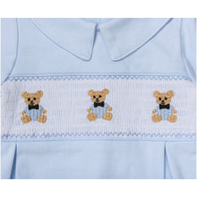 Load image into Gallery viewer, BLUE PIMA COTTON " BELOVED BEAR" BABYGROW@BIB SET
