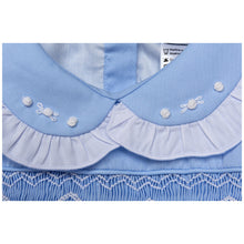 Load image into Gallery viewer, " BABY BLUE EYE " TRADITIONAL HAND-SMOCKED DRESS. LIMITED! - NEW ARRIVAL
