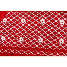 Load image into Gallery viewer, " VICTORIA " RED HAND-SMOCKED COTTON DRESS.LIMITED.
