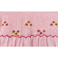 Load image into Gallery viewer, " CLAUDIA " PINK TRADITIONAL HAND-SMOCKED DRESS. LIMITED
